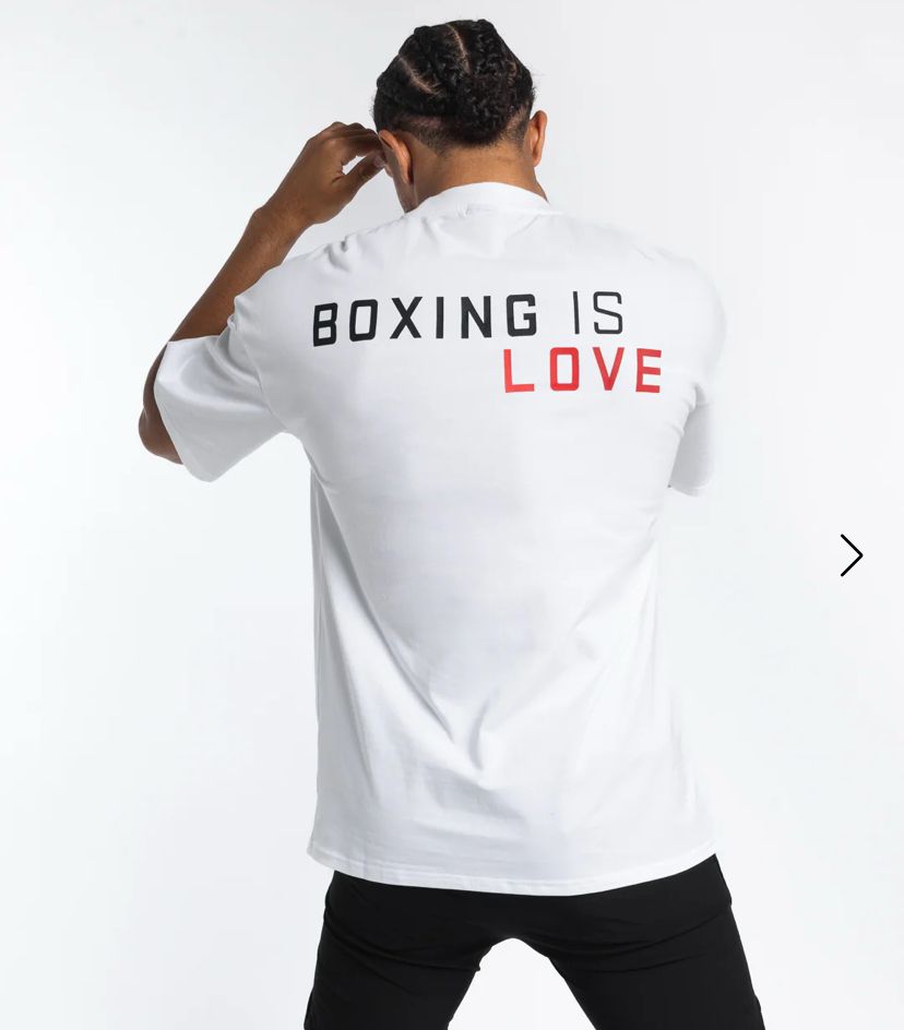 Boxraw Boxing is Love oversize t shirt / kaos tinju boxraw boxing