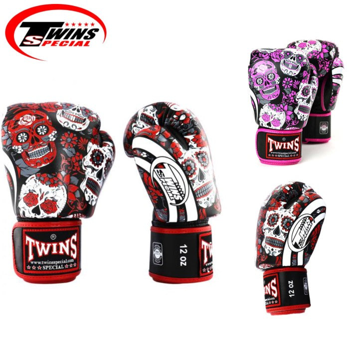 Sarung Tinju Twins Special FBGVL3-53 Skull / Boxing Muay thai gloves