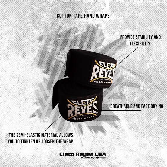 Cleto Reyes Cotton Tape Handwraps / Hand wrap Boxing Tinju Muay Thai