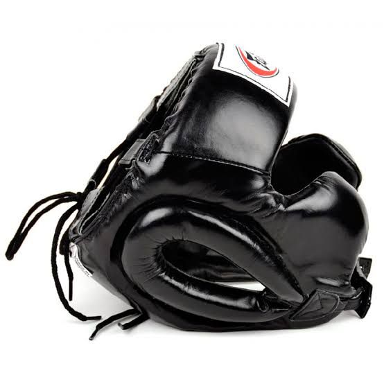 FAIRTEX HG8 BOXING HEADGEAR MEXICAN STYLE BLACK HEAD GUARD TINJU