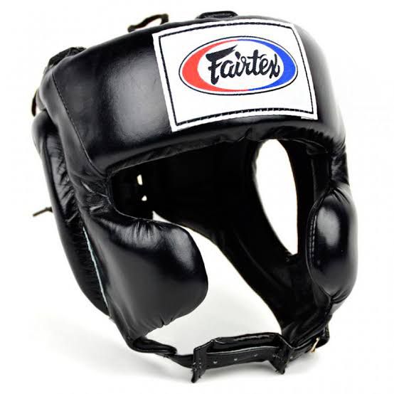 FAIRTEX HG8 BOXING HEADGEAR MEXICAN STYLE BLACK HEAD GUARD TINJU