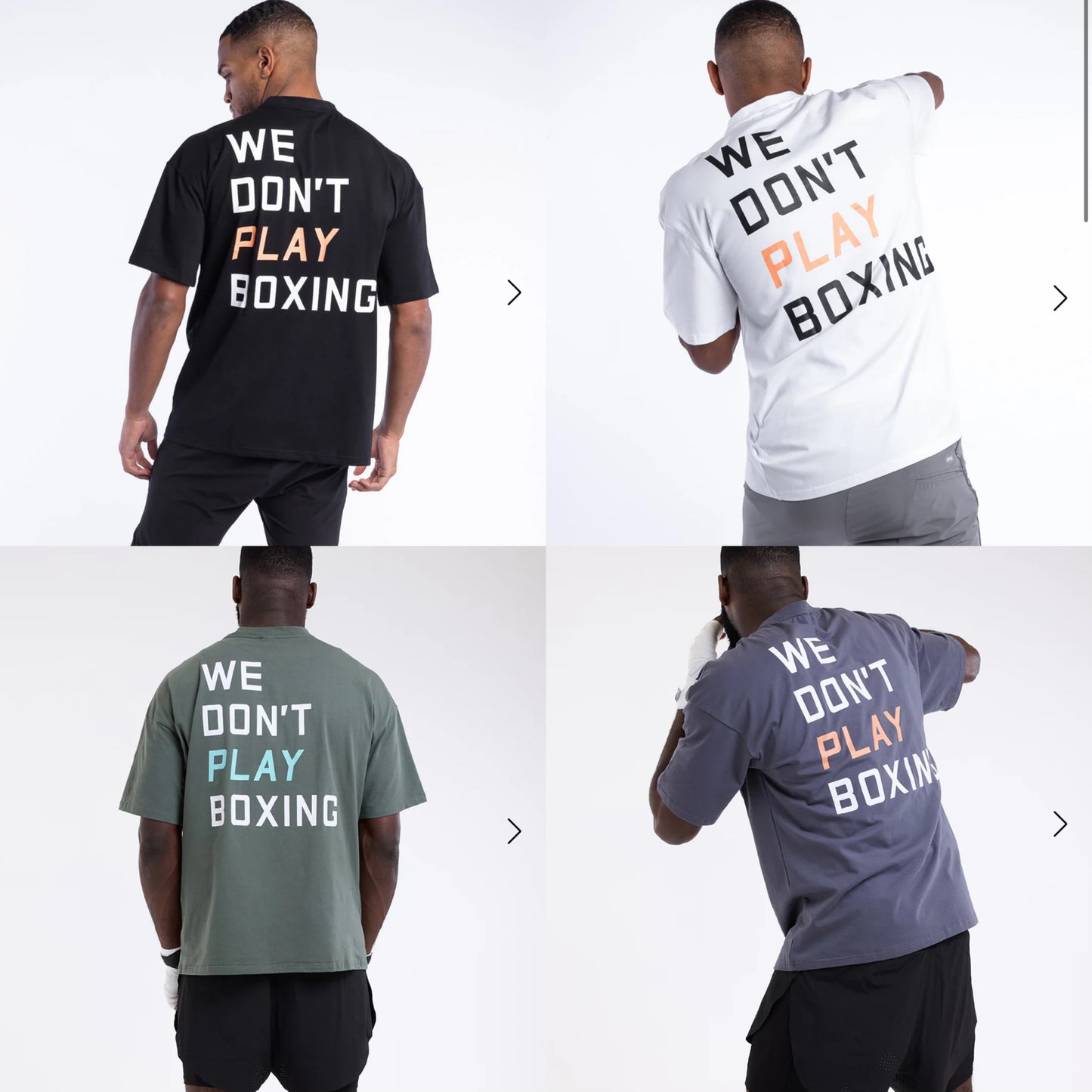 Boxraw We don't play boxing t shirt / kaos tinju boxraw boxing T shirts