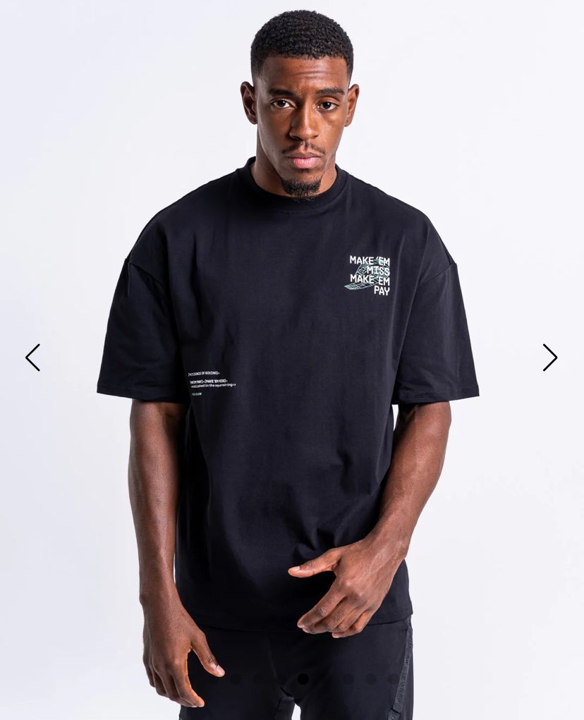 Boxraw Make 'Em Miss Oversized T-Shirt / kaos tinju boxing T shirts
