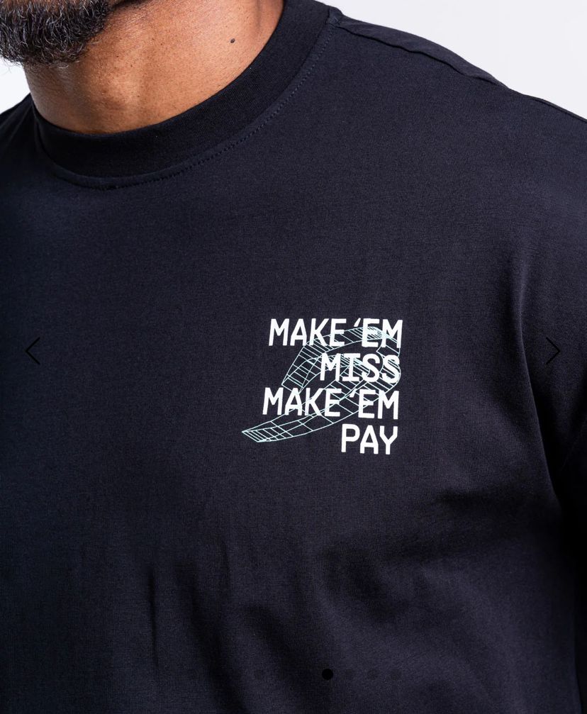 Boxraw Make 'Em Miss Oversized T-Shirt / kaos tinju boxing T shirts