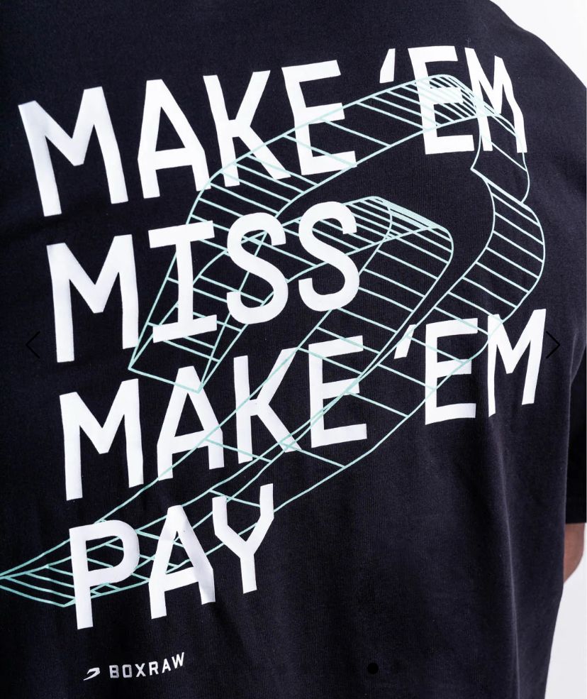 Boxraw Make 'Em Miss Oversized T-Shirt / kaos tinju boxing T shirts