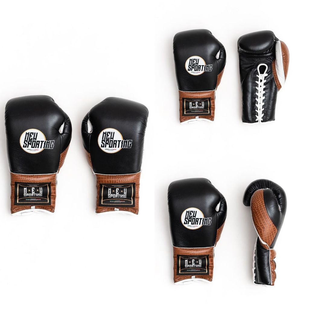 Sarung tinju New Sporting Training gloves 2/b Laces boxing gloves