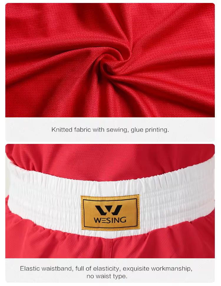 Baju Tanding Tinju WESING IBA / boxing Amateur uniform celana tinju