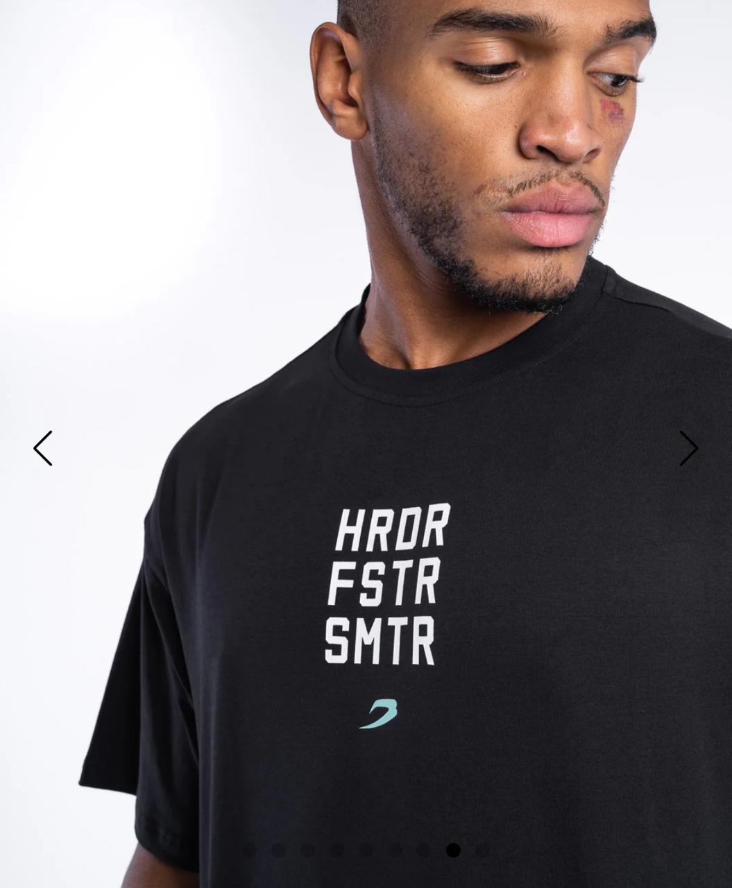 Boxraw HRDR FSTR SMTR Oversized T-Shirt / kaos tinju boxraw boxing