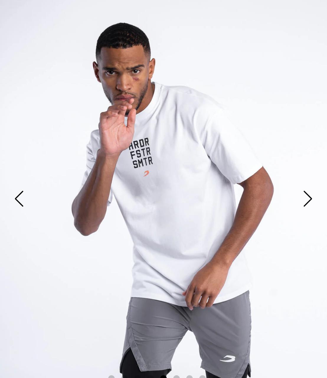Boxraw HRDR FSTR SMTR Oversized T-Shirt / kaos tinju boxraw boxing