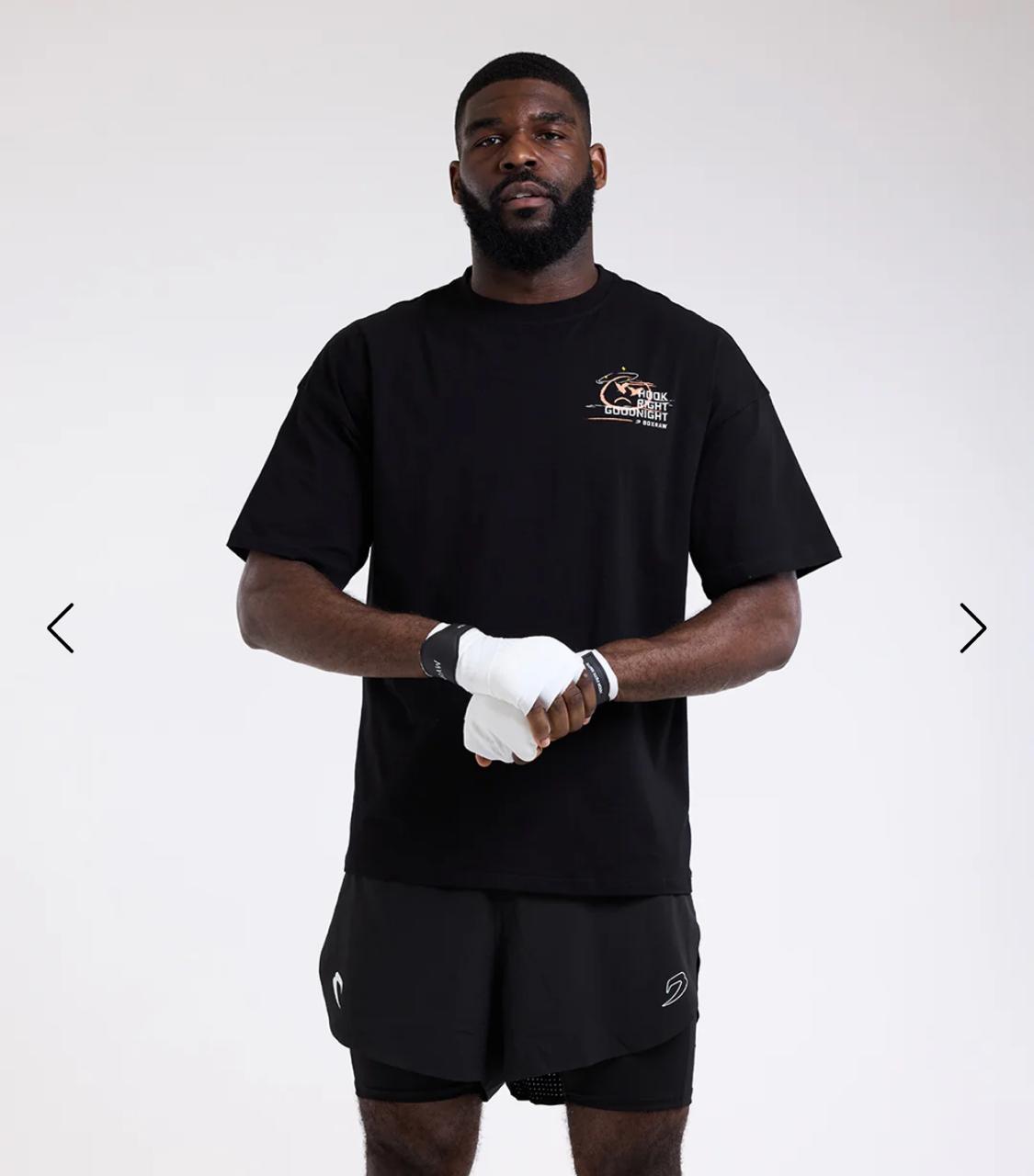 Boxraw Hook Right Goodnight Oversized T-Shirt / kaos tinju boxing