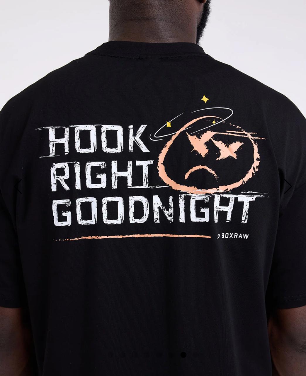 Boxraw Hook Right Goodnight Oversized T-Shirt / kaos tinju boxing