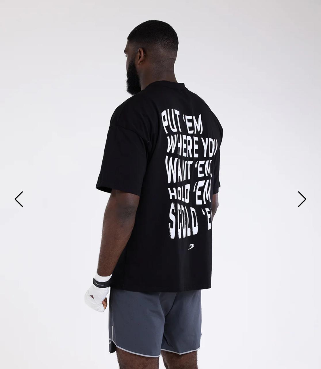 Boxraw Hold 'Em Scold 'Em Oversized T-Shirt / kaos tinju boxing