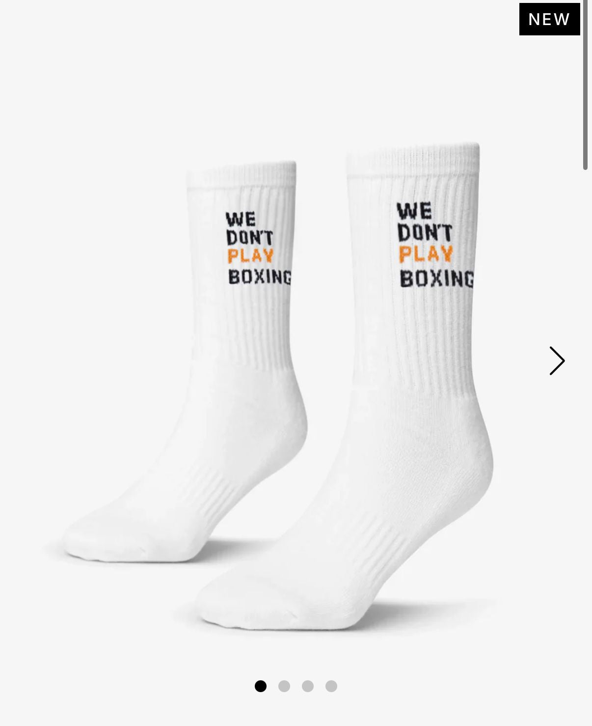 BOXRAW We Don't Play Boxing Crew Socks ( 3 PASANG ) / KAOS KAKI