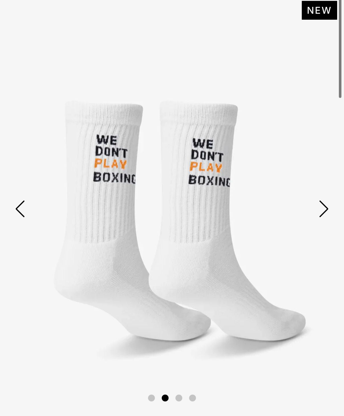 BOXRAW We Don't Play Boxing Crew Socks ( 3 PASANG ) / KAOS KAKI