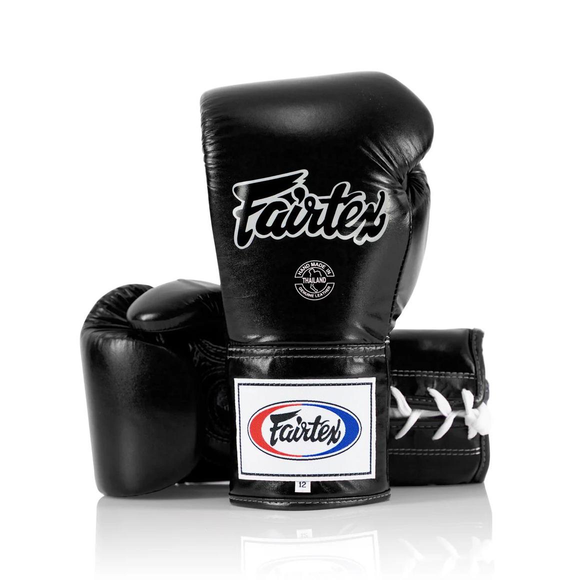 Sarung Tinju Fairtex BGL6 Pro Leagher lace up/ boxing gloves muay thai gloves
