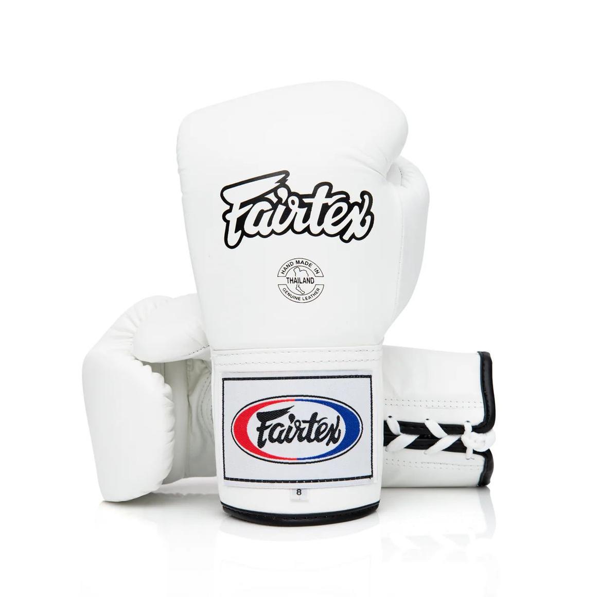 Sarung Tinju Fairtex BGL6 Pro Leagher lace up/ boxing gloves muay thai gloves