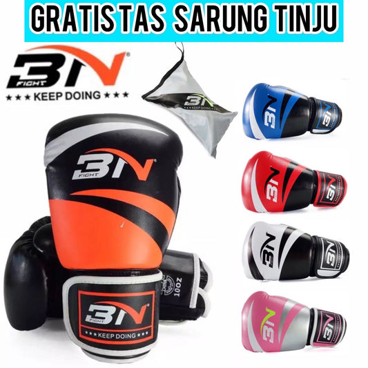 Sarung tinju BN / Glove tinju / boxing gloves muay thai glove BN 100 Original