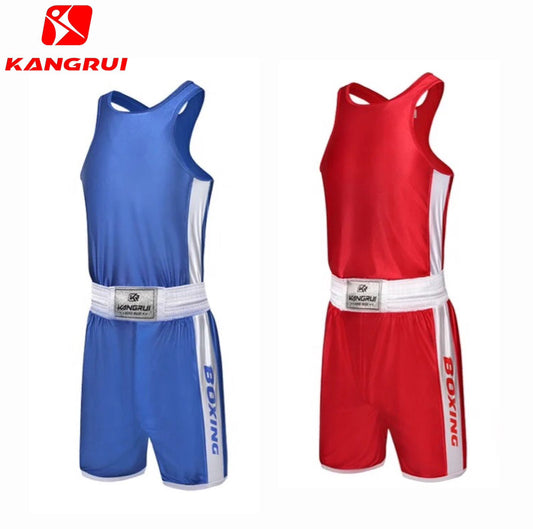 Baju Tanding Tinju Kangrui / boxing Amateur uniform celana tinju short