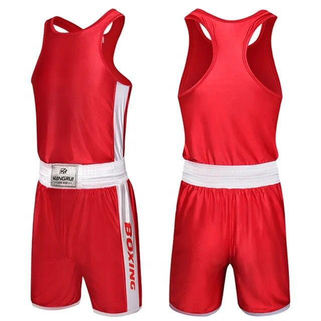 Baju Tanding Tinju Kangrui / boxing Amateur uniform celana tinju short