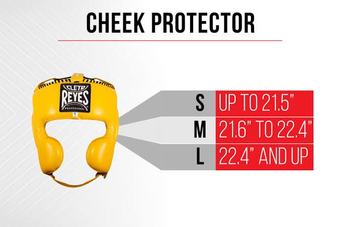 Headguard Boxing Cleto Reyes Pro Cheeks / head guard / head gear Tinju