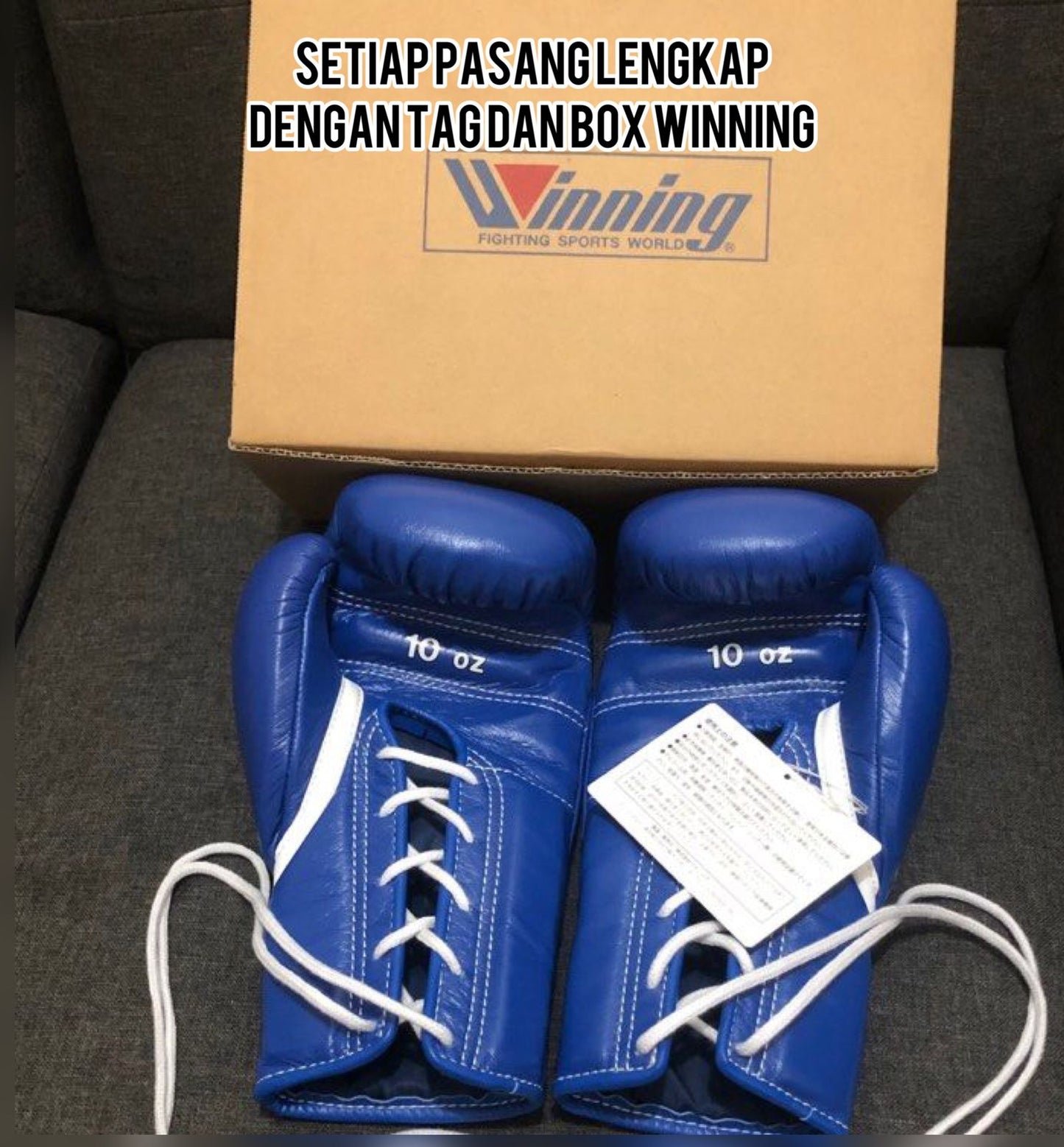 Sarung Tinju Winning MS Custom Colour Lace up / Boxing gloves Tinju