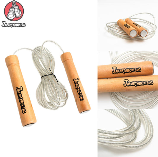 Jakarta Boxing wooden Skipping rope , tali skipping KAYU muay thai