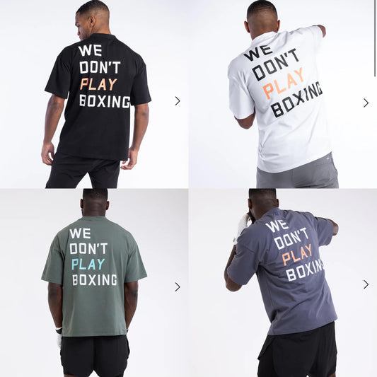 Boxraw We don't play boxing t shirt / kaos tinju boxraw boxing T shirts