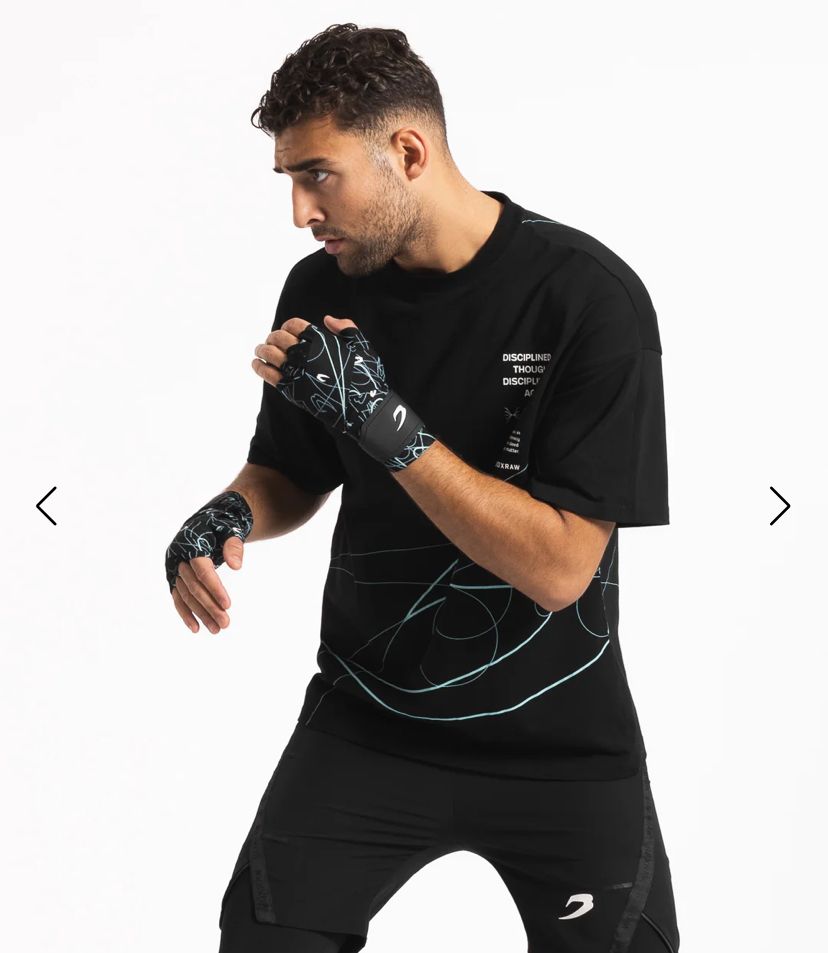 Boxraw Disciplined Thought/Action Oversized T-Shirt  / kaos  boxing