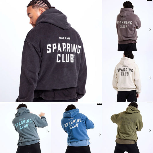 Boxraw Sparring Club Oversized Hoodie / jaket tinju Hoodie Boxing