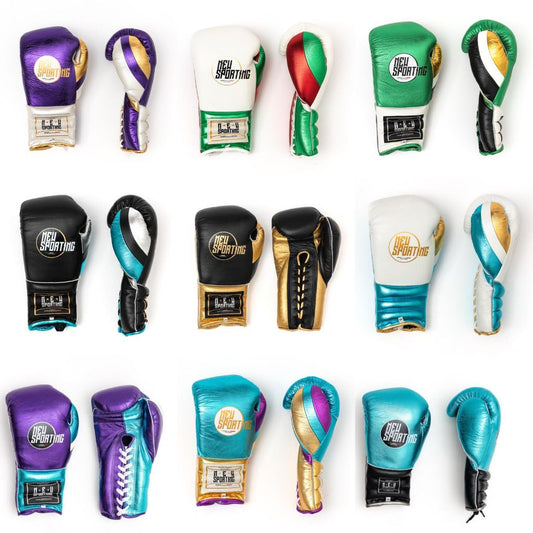 Sarung tinju New Sporting Training gloves 2/b Laces boxing gloves