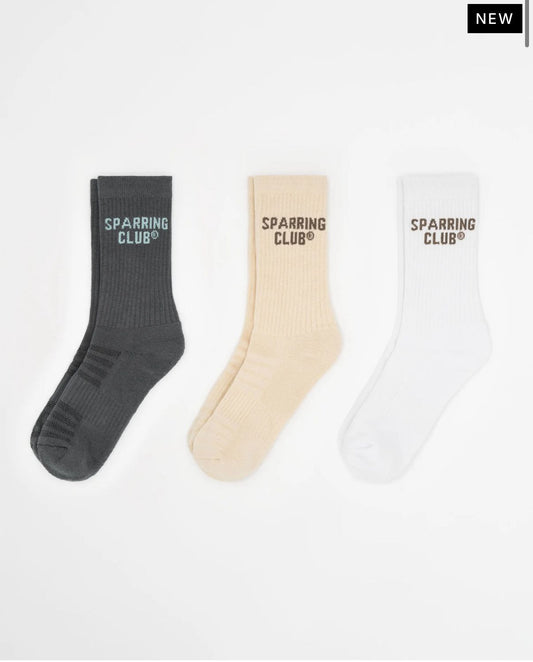 BOXRAW Sparring Club SOCKS ( 3 PASANG ) / KAOS KAKI  tinju Boxing