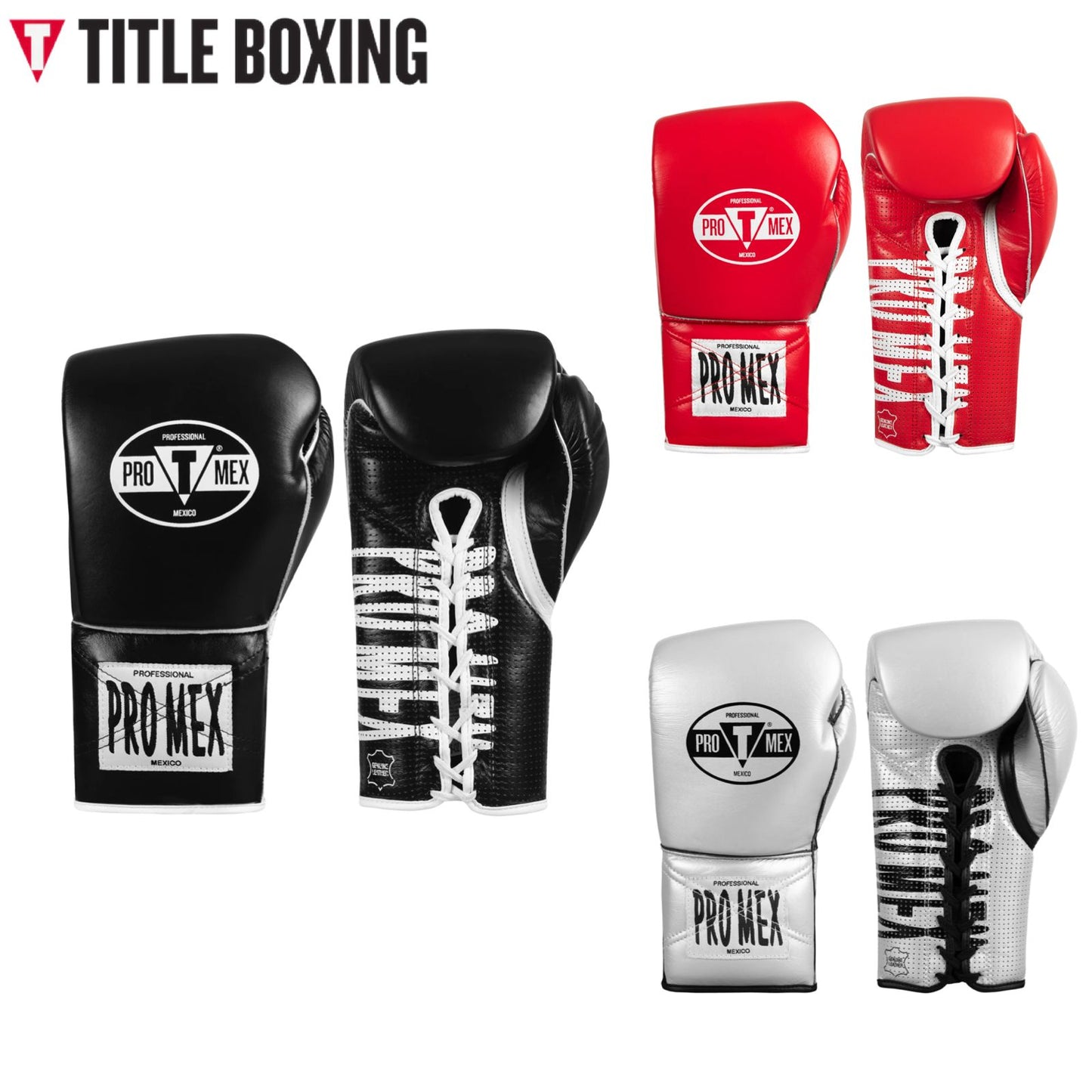Sarung Tinju TITLE USA Pro Mex Professional Edge Lace  Boxing Gloves