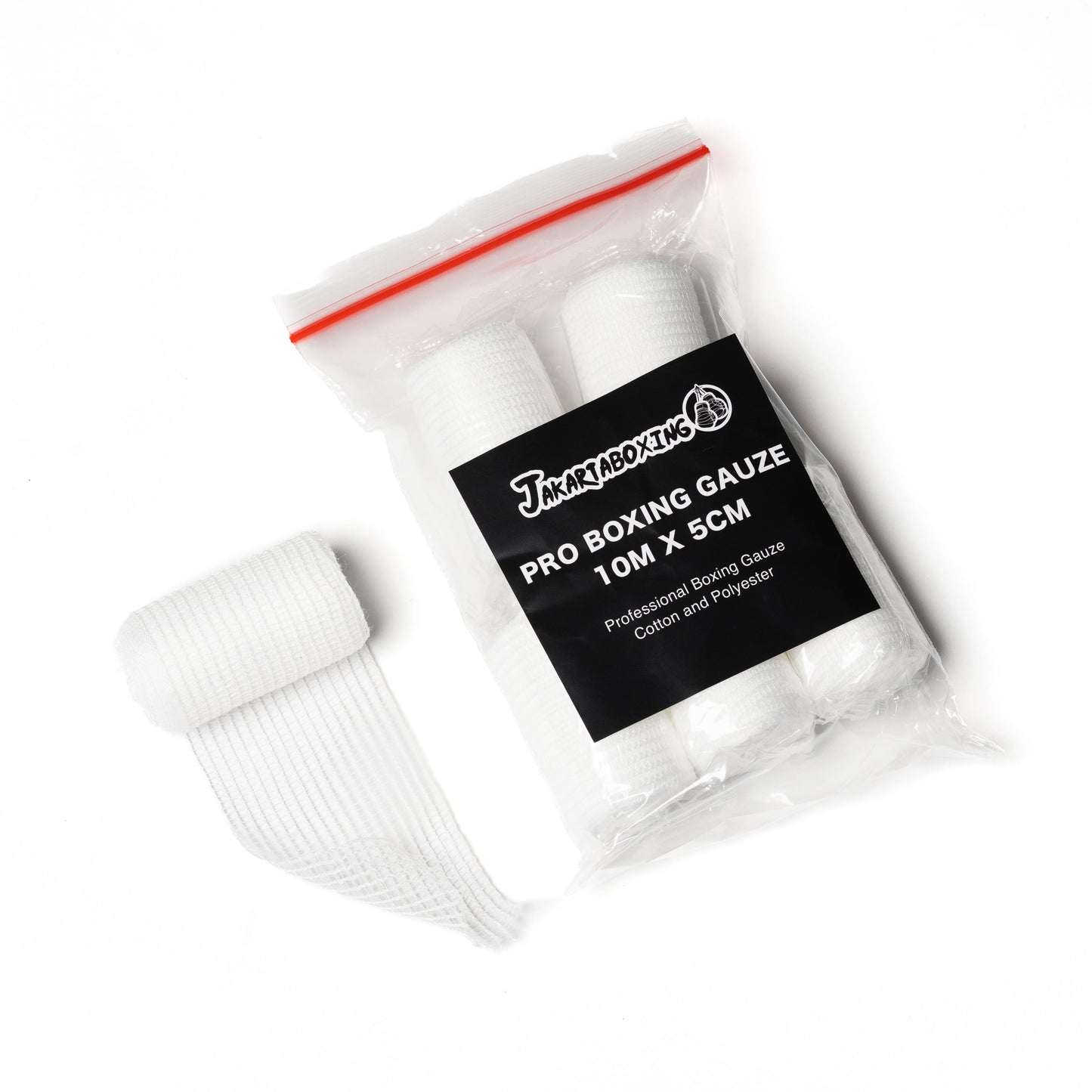 JAKARTA BOXING PRO BOXING GAUZE 5CM X 10M COTTON 5 ROLL / KAIN KASA