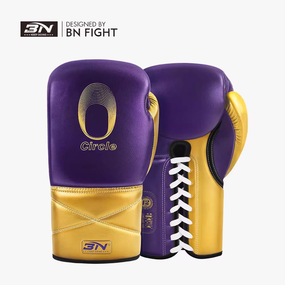 Sarung tinju BN Metallic CIRCLE Laces Premium / boxing muay Thai