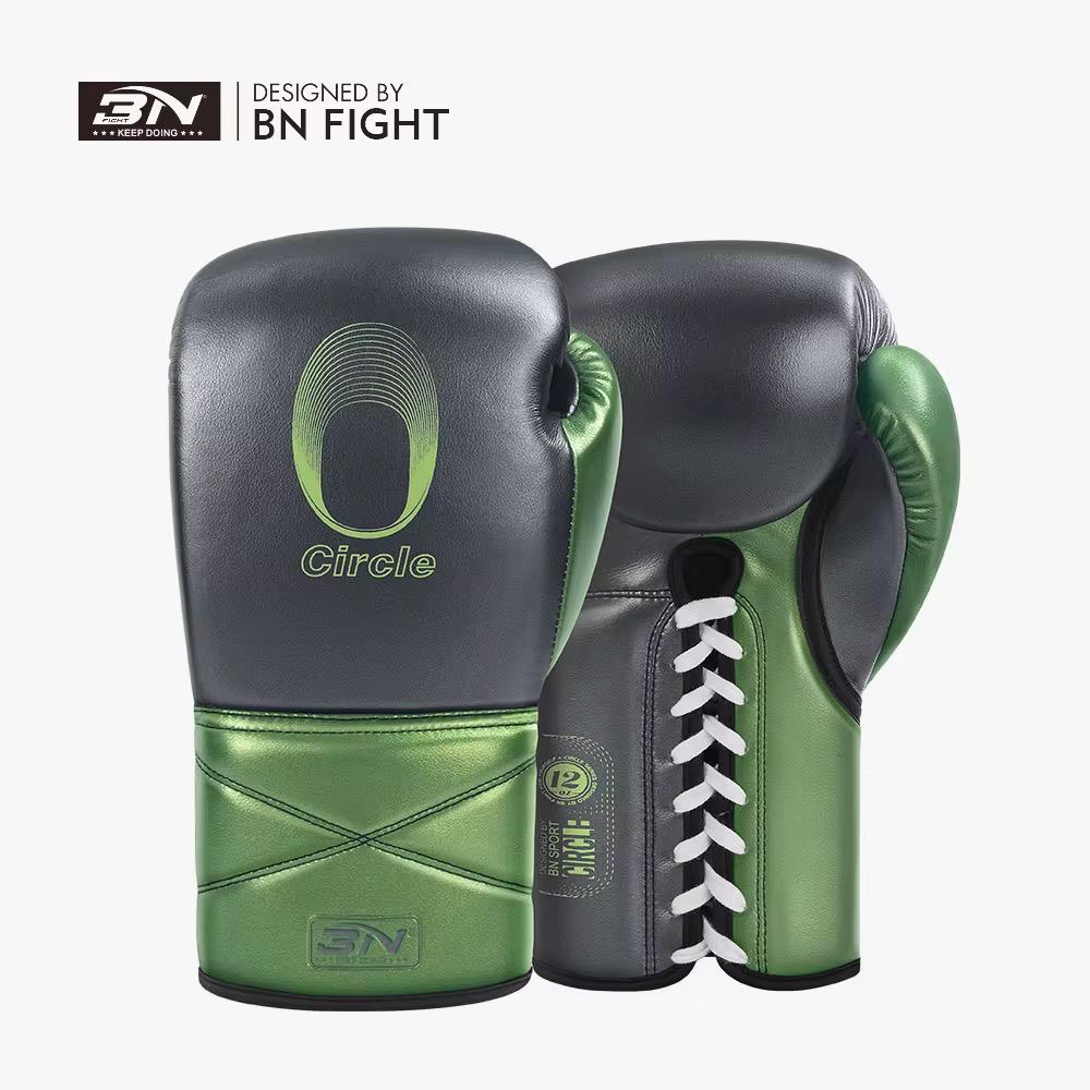 Sarung tinju BN Metallic CIRCLE Laces Premium / boxing muay Thai