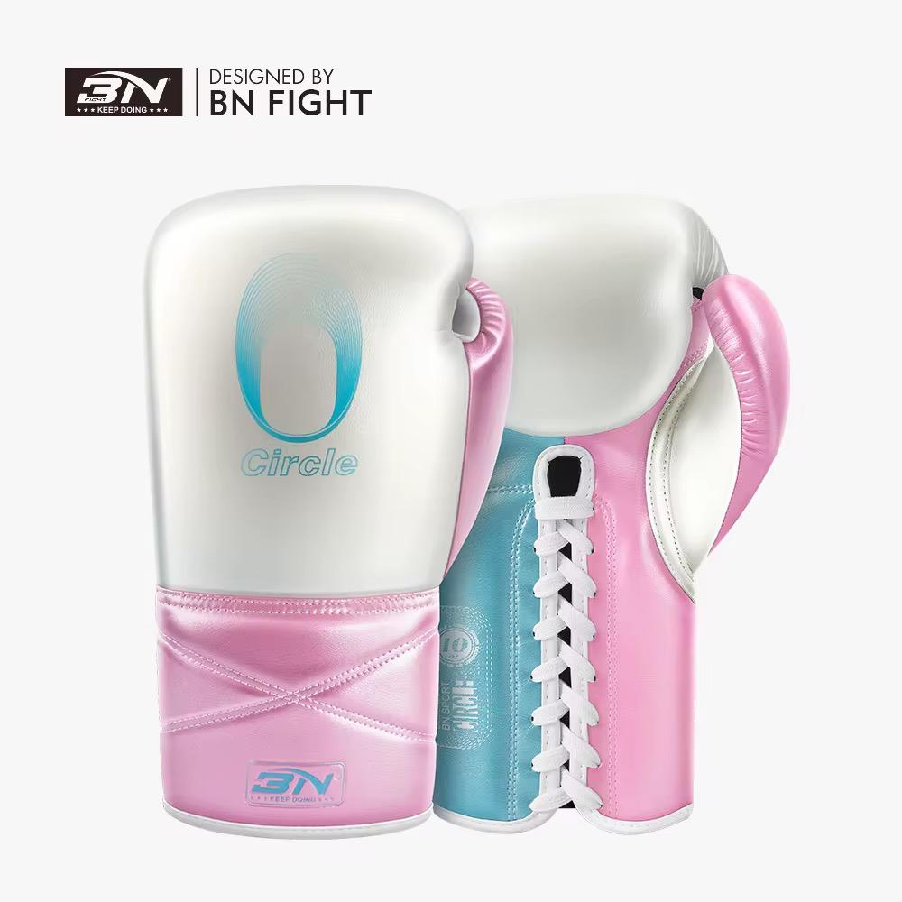 Sarung tinju BN Metallic CIRCLE Laces Premium / boxing muay Thai