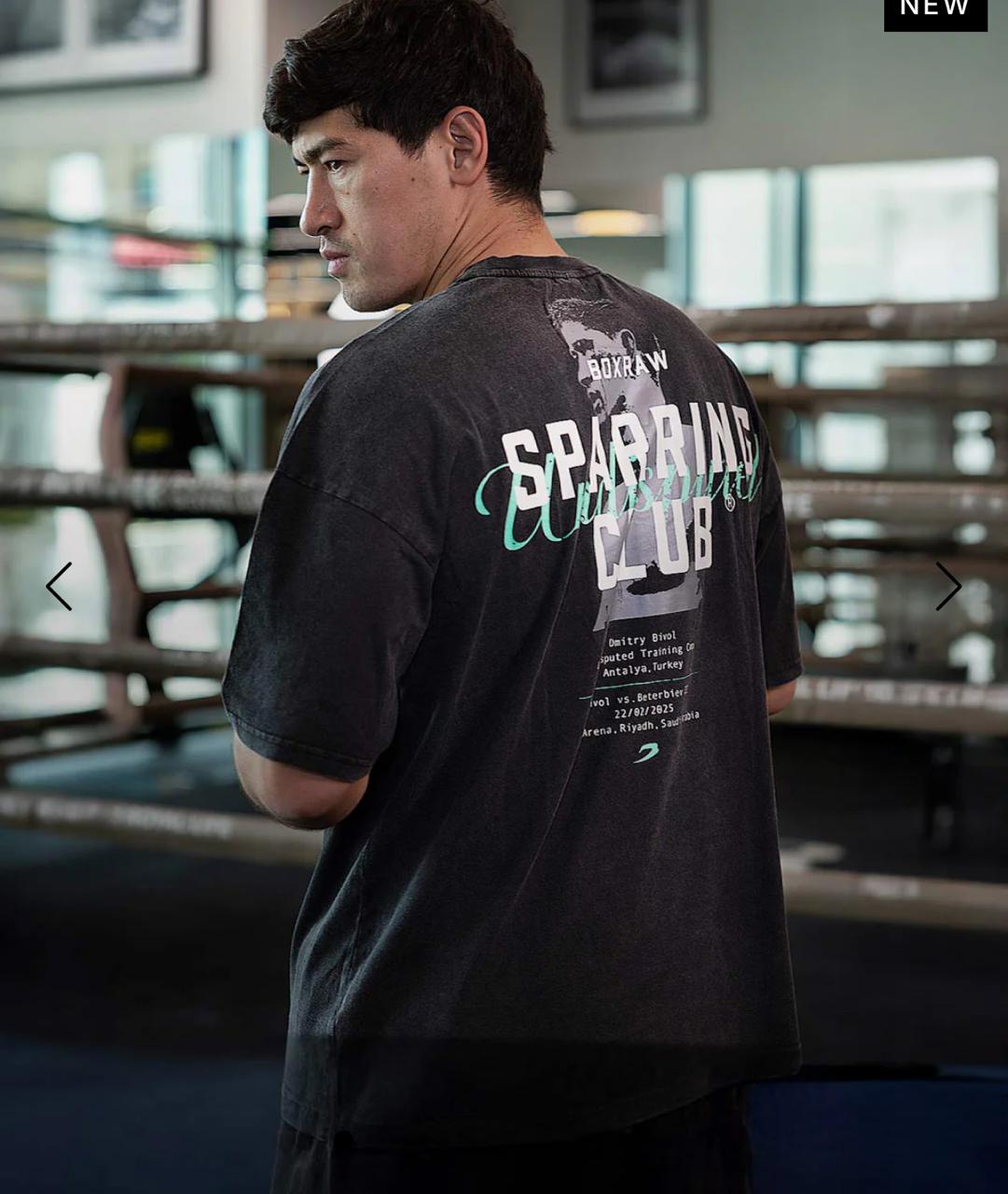 Boxraw Sparring club SPECIAL EDITION oversize t shirt  for BOXING