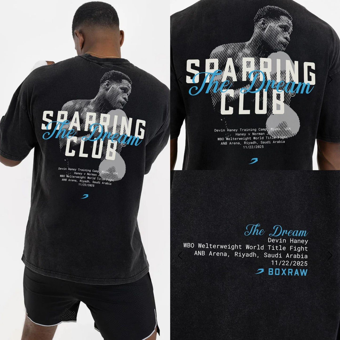 Boxraw Sparring club SPECIAL EDITION oversize t shirt  for BOXING