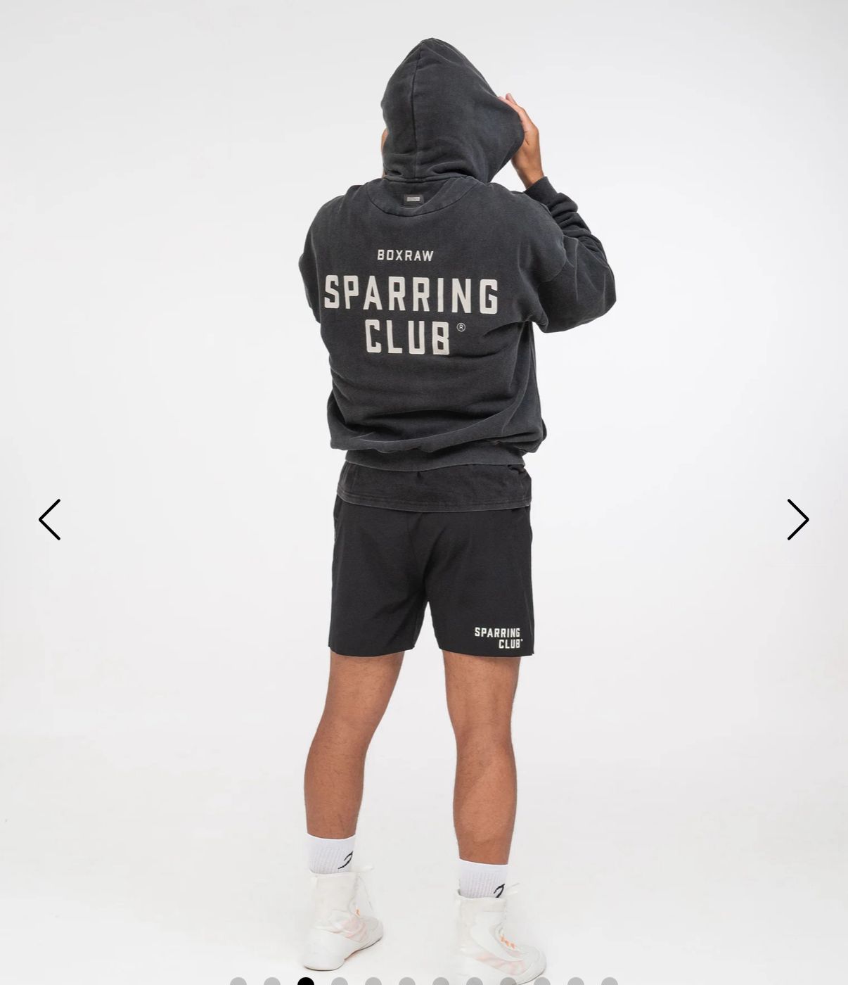 Boxraw  Sparring Club Oversized Zip Up Hoodie / kaos tinju boxraw