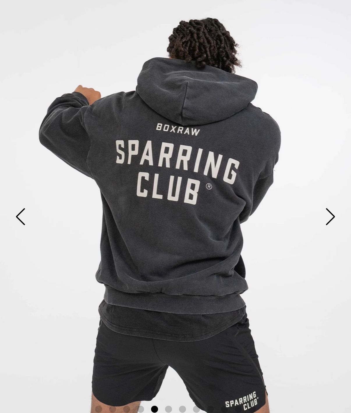 Boxraw  Sparring Club Oversized Zip Up Hoodie / kaos tinju boxraw