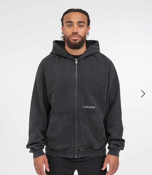 Boxraw  Sparring Club Oversized Zip Up Hoodie / kaos tinju boxraw