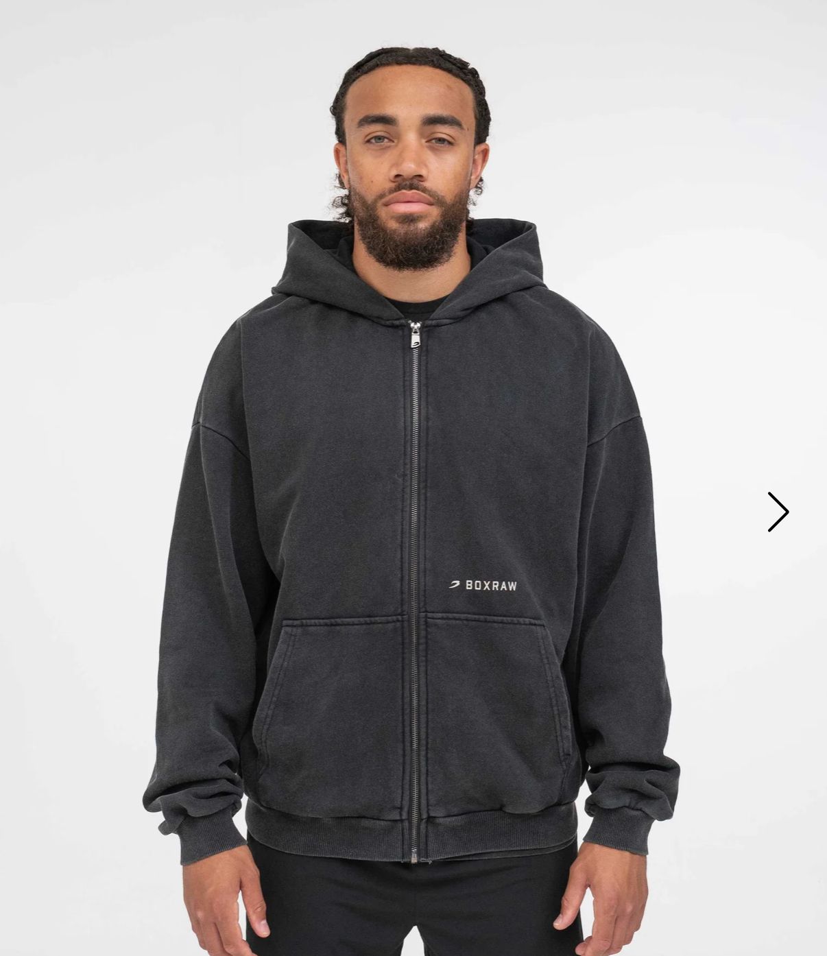 Boxraw  Sparring Club Oversized Zip Up Hoodie / kaos tinju boxraw
