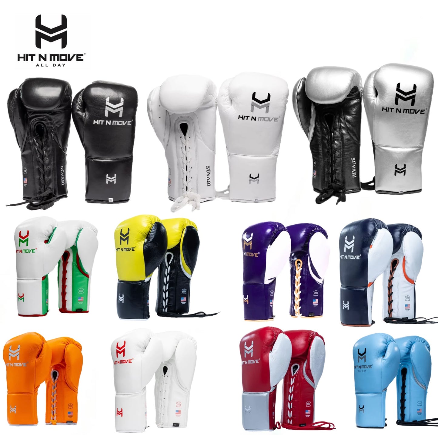 Sarung Tinju Hit n Move Horse Hair  SUVARI LACES / boxing gloves