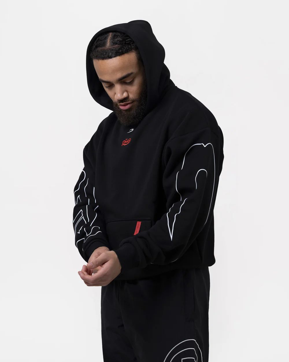 Boxraw x Ring Magazine Oversize Hoodie / Hoodie tinju
