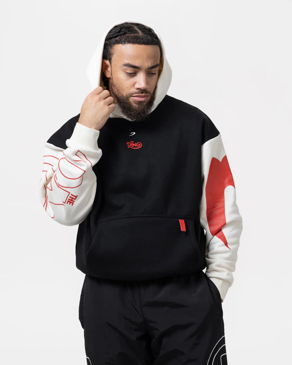 Boxraw x Ring Magazine Oversize Hoodie / Hoodie tinju