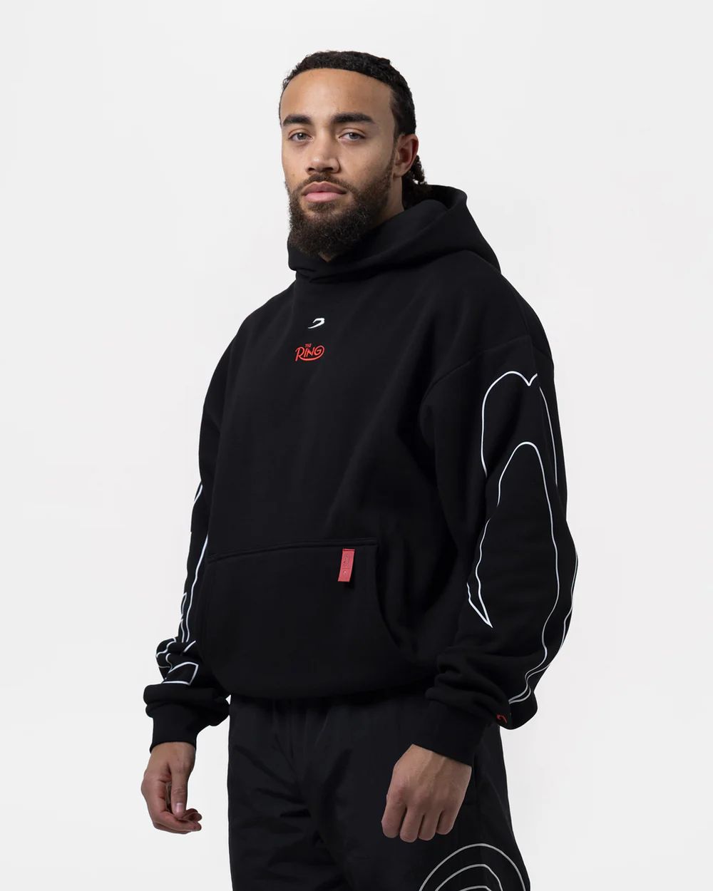 Boxraw x Ring Magazine Oversize Hoodie / Hoodie tinju