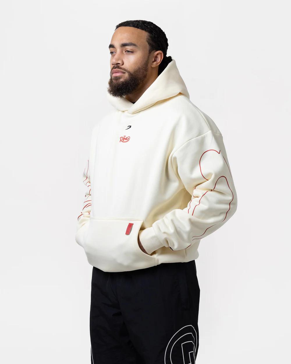 Boxraw x Ring Magazine Oversize Hoodie / Hoodie tinju
