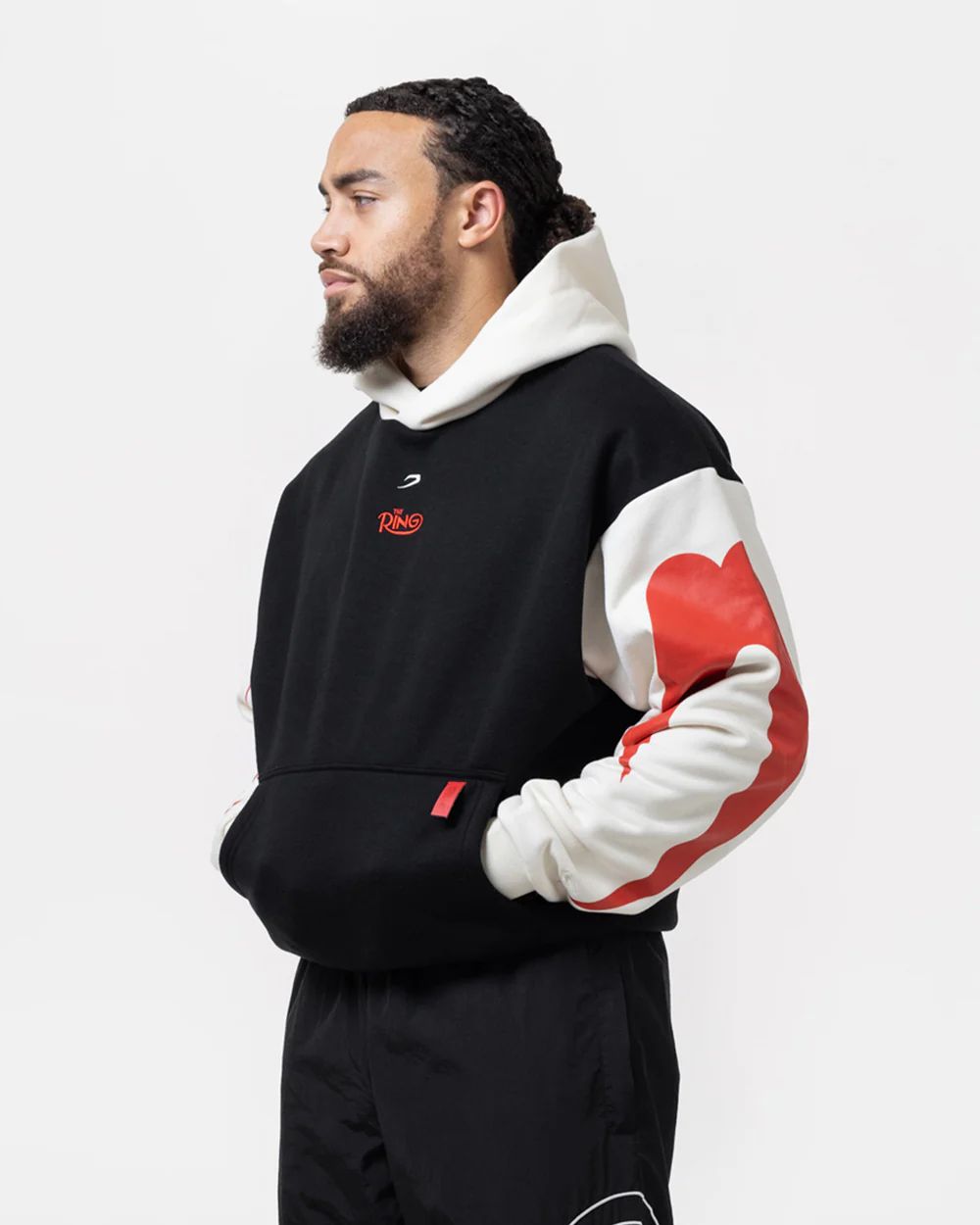 Boxraw x Ring Magazine Oversize Hoodie / Hoodie tinju
