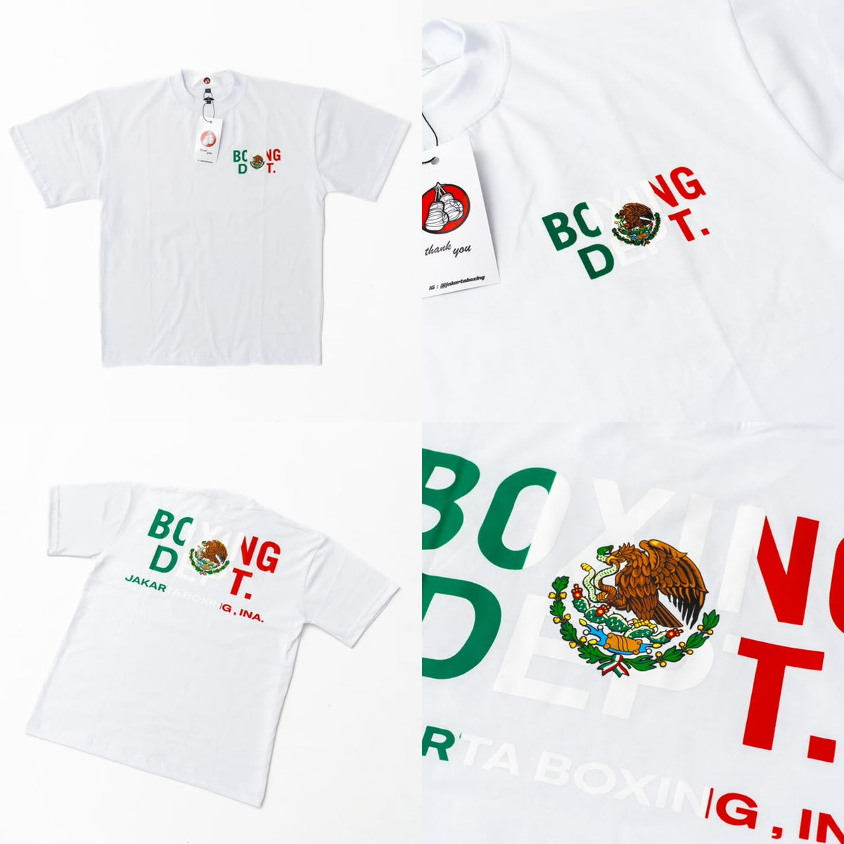 Jakarta Boxing BOXING DEPT MX Designer Oversize  t shirt / kaos tinju