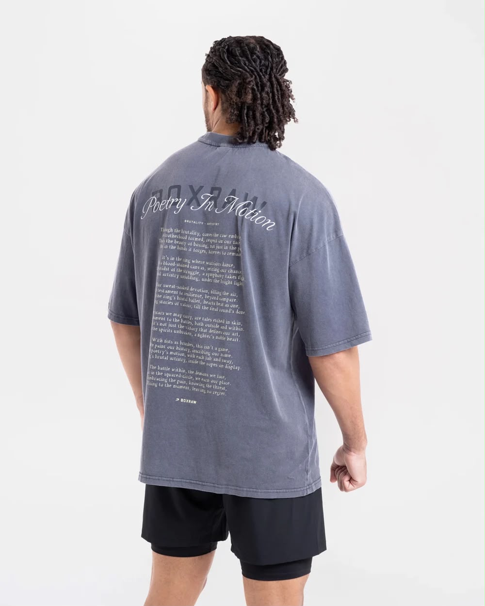 Boxraw Poetry In Motion Oversized T-Shirt  / kaos tinju boxraw boxing